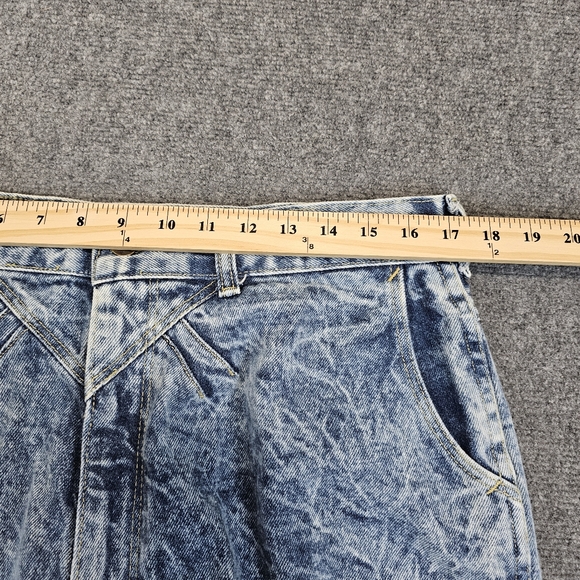 VTG RARE 80s Bon Jour Womens Acid Wash Tapered Mom Jeans Acid Wash 22 USA NWT - Picture 14 of 16